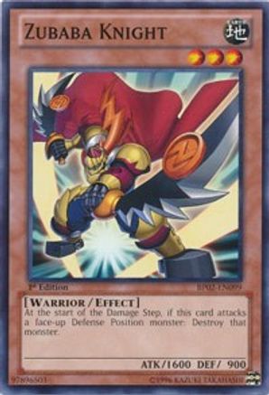 Zubaba Knight (BP02-EN099) - Battle Pack 2: War of the Giants 1st Edition Battle Pack 2: War of the Giants Yugioh Single  Squirtle Squad Card Shop.
