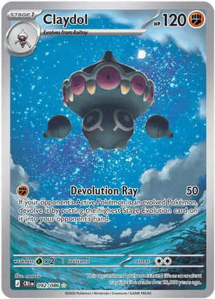 Claydol 092/086 – Chaos Rising – Illustration Rare Pokémon Card