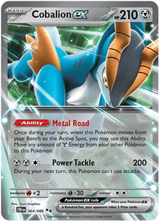 Pokémon TCG – Cobalion ex 064/086 – Chaos Rising – Double Rare