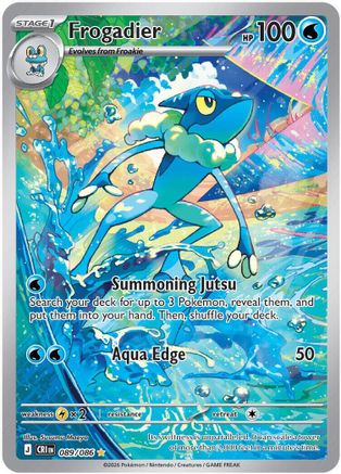 Frogadier 089/086 – Chaos Rising – Illustration Rare Pokémon Card