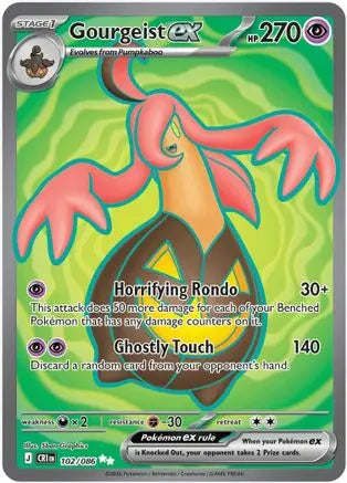 Gourgeist ex 102/086  - Holofoil ME04 Chaos Rising - Ultra Rare