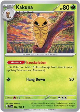 Kakuna 002  ME04 Chaos Rising - Common ME04: Chaos Rising Pokemon Single  Squirtle Squad Card Shop.