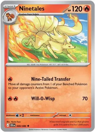 Ninetales 009  ME04 Chaos Rising - Uncommon