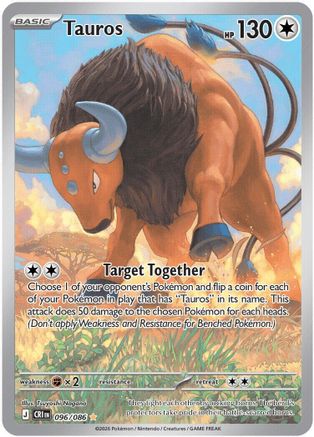 Tauros 096/086 – Chaos Rising – Illustration Rare Pokémon Card