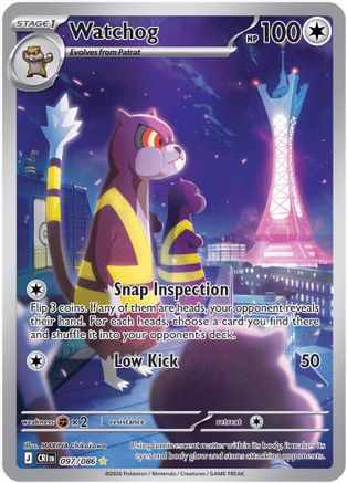 Watchog 097/086 – Chaos Rising – Illustration Rare Pokémon Card