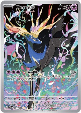 Xerneas 091/086 – Chaos Rising – Illustration Rare Pokémon Card