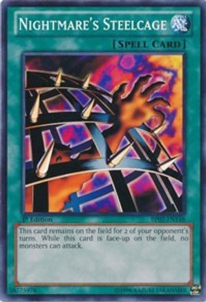 Nightmare's Steelcage (BP02-EN148) - Battle Pack 2: War of the Giants 1st Edition Battle Pack 2: War of the Giants Yugioh Single  Squirtle Squad Card Shop.