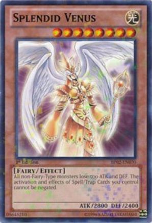 Splendid Venus (Mosaic Rare) (BP02-EN070) - Battle Pack 2: War of the Giants Unlimited Battle Pack 2: War of the Giants Yugioh Single  Squirtle Squad Card Shop.