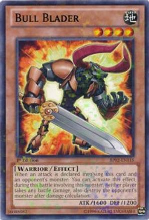 Bull Blader (Mosaic Rare) (BP02-EN115) - Battle Pack 2: War of the Giants Unlimited Battle Pack 2: War of the Giants Yugioh Single  Squirtle Squad Card Shop.