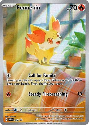 Fennekin 080 – Mega Evolution Promo Pokémon Card – English NM