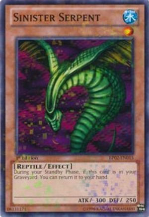 Sinister Serpent (Mosaic Rare) (BP02-EN015) - Battle Pack 2: War of the Giants 1st Edition Battle Pack 2: War of the Giants Yugioh Single  Squirtle Squad Card Shop.