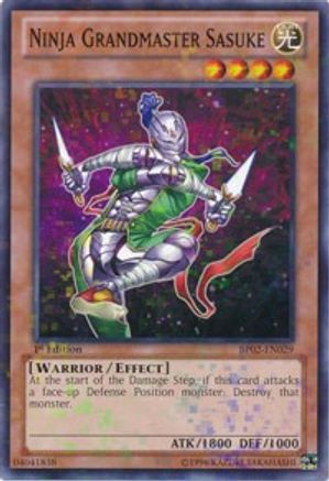 Ninja Grandmaster Sasuke (Mosaic Rare) (BP02-EN029) - Battle Pack 2: War of the Giants Unlimited Battle Pack 2: War of the Giants Yugioh Single  Squirtle Squad Card Shop.