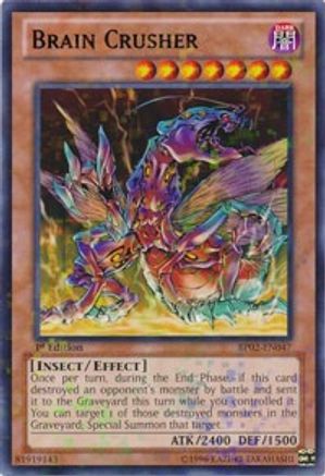 Brain Crusher (Mosaic Rare) (BP02-EN047) - Battle Pack 2: War of the Giants 1st Edition Battle Pack 2: War of the Giants Yugioh Single  Squirtle Squad Card Shop.