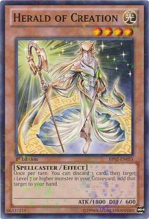 Herald of Creation (Mosaic Rare) (BP02-EN053) - Battle Pack 2: War of the Giants Unlimited Battle Pack 2: War of the Giants Yugioh Single  Squirtle Squad Card Shop.