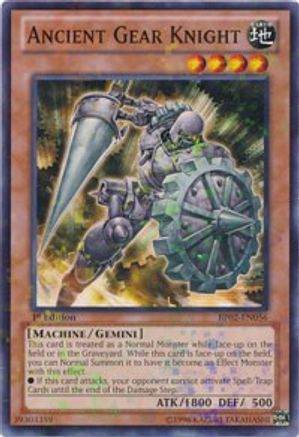 Ancient Gear Knight (Mosaic Rare) (BP02-EN056) - Battle Pack 2: War of the Giants Unlimited Battle Pack 2: War of the Giants Yugioh Single  Squirtle Squad Card Shop.
