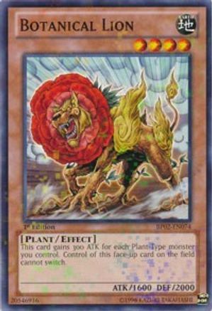 Botanical Lion (Mosaic Rare) (BP02-EN074) - Battle Pack 2: War of the Giants Unlimited Battle Pack 2: War of the Giants Yugioh Single  Squirtle Squad Card Shop.
