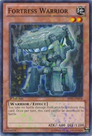 Fortress Warrior (Mosaic Rare) (BP02-EN078) - Battle Pack 2: War of the Giants Unlimited Battle Pack 2: War of the Giants Yugioh Single  Squirtle Squad Card Shop.