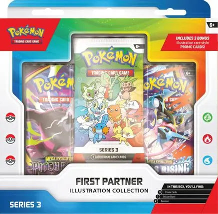 First Partner Illustration Collection (Series 3) First Partner Collection 2026 Pokemon Sealed  Squirtle Squad Card Shop.