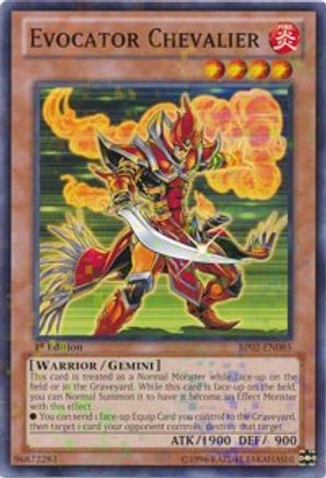 Evocator Chevalier (Mosaic Rare) (BP02-EN085) - Battle Pack 2: War of the Giants 1st Edition Battle Pack 2: War of the Giants Yugioh Single  Squirtle Squad Card Shop.