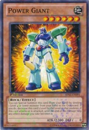 Power Giant (Mosaic Rare) (BP02-EN091) - Battle Pack 2: War of the Giants Unlimited Battle Pack 2: War of the Giants Yugioh Single  Squirtle Squad Card Shop.