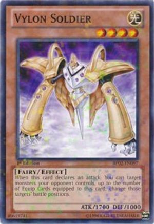 Vylon Soldier (Mosaic Rare) (BP02-EN097) - Battle Pack 2: War of the Giants 1st Edition Battle Pack 2: War of the Giants Yugioh Single  Squirtle Squad Card Shop.
