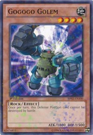 Gogogo Golem (Mosaic Rare) (BP02-EN100) - Battle Pack 2: War of the Giants Unlimited Battle Pack 2: War of the Giants Yugioh Single  Squirtle Squad Card Shop.