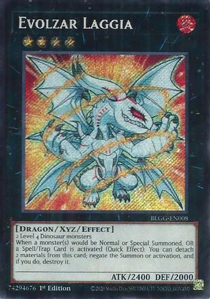 Evolzar Laggia (BLGG-EN008) - Battles of Legend: Glorious Gallery 1st Edition Battles of Legend: Glorious Gallery Yugioh Single  Squirtle Squad Card Shop.