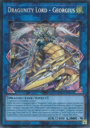 Dragunity Lord - Georgius (BLGG-EN014) - Battles of Legend: Glorious Gallery 1st Edition Battles of Legend: Glorious Gallery Yugioh Single  Squirtle Squad Card Shop.