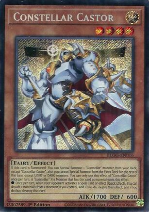 Constellar Castor (BLGG-EN016) - Battles of Legend: Glorious Gallery 1st Edition Battles of Legend: Glorious Gallery Yugioh Single  Squirtle Squad Card Shop.