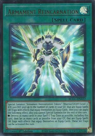Armament Reincarnation (BLGG-EN027) - Battles of Legend: Glorious Gallery 1st Edition Battles of Legend: Glorious Gallery Yugioh Single  Squirtle Squad Card Shop.