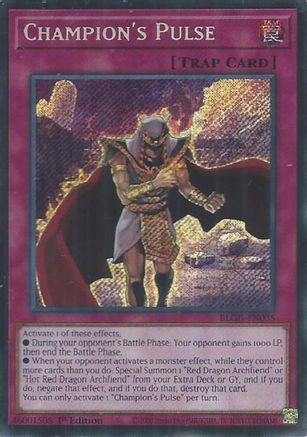 Champion's Pulse (BLGG-EN035) - Battles of Legend: Glorious Gallery 1st Edition Battles of Legend: Glorious Gallery Yugioh Single  Squirtle Squad Card Shop.