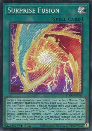 Surprise Fusion (BLGG-EN041) - Battles of Legend: Glorious Gallery 1st Edition Battles of Legend: Glorious Gallery Yugioh Single  Squirtle Squad Card Shop.