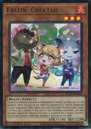 Fallin' Cheatah (BLGG-EN045) - Battles of Legend: Glorious Gallery 1st Edition Battles of Legend: Glorious Gallery Yugioh Single  Squirtle Squad Card Shop.