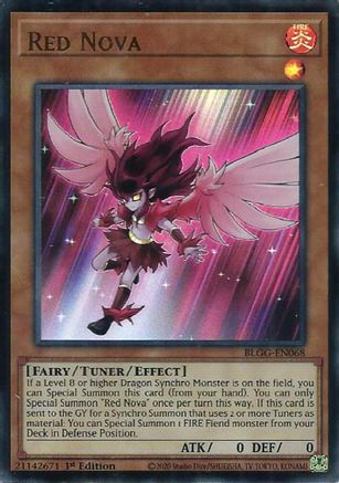 Red Nova (BLGG-EN068) - Battles of Legend: Glorious Gallery 1st Edition Battles of Legend: Glorious Gallery Yugioh Single  Squirtle Squad Card Shop.