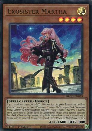 Exosister Martha (BLGG-EN079) - Battles of Legend: Glorious Gallery 1st Edition Battles of Legend: Glorious Gallery Yugioh Single  Squirtle Squad Card Shop.