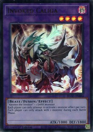 Invoked Caliga (BLGG-EN084) - Battles of Legend: Glorious Gallery 1st Edition Battles of Legend: Glorious Gallery Yugioh Single  Squirtle Squad Card Shop.