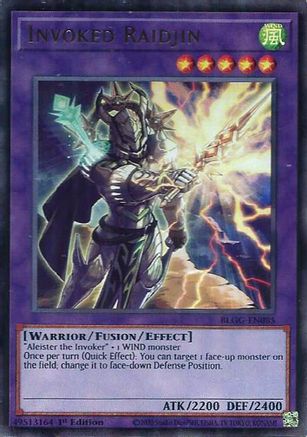 Invoked Raidjin (BLGG-EN085) - Battles of Legend: Glorious Gallery 1st Edition Battles of Legend: Glorious Gallery Yugioh Single  Squirtle Squad Card Shop.