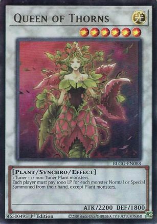 Queen of Thorns (BLGG-EN088) - Battles of Legend: Glorious Gallery 1st Edition Battles of Legend: Glorious Gallery Yugioh Single  Squirtle Squad Card Shop.