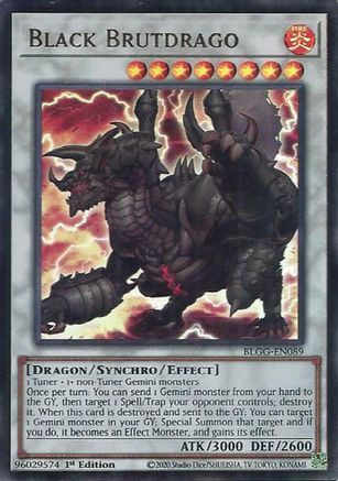 Black Brutdrago (BLGG-EN089) - Battles of Legend: Glorious Gallery 1st Edition Battles of Legend: Glorious Gallery Yugioh Single  Squirtle Squad Card Shop.