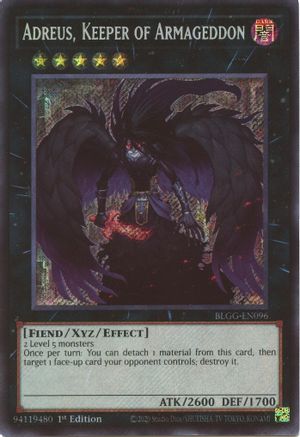 Adreus, Keeper of Armageddon (BLGG-EN096) - Battles of Legend: Glorious Gallery 1st Edition Battles of Legend: Glorious Gallery Yugioh Single  Squirtle Squad Card Shop.