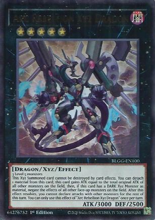 Arc Rebellion Xyz Dragon (BLGG-EN100) - Battles of Legend: Glorious Gallery 1st Edition Battles of Legend: Glorious Gallery Yugioh Single  Squirtle Squad Card Shop.
