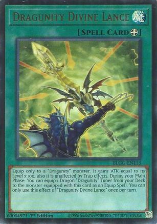 Dragunity Divine Lance (BLGG-EN113) - Battles of Legend: Glorious Gallery 1st Edition Battles of Legend: Glorious Gallery Yugioh Single  Squirtle Squad Card Shop.