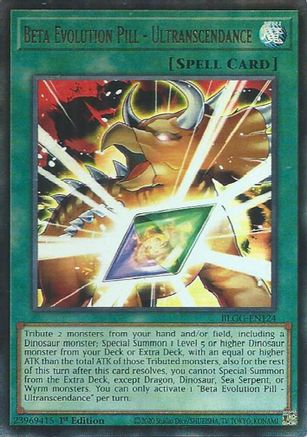 Beta Evolution Pill - Ultranscendance (BLGG-EN124) - Battles of Legend: Glorious Gallery 1st Edition Battles of Legend: Glorious Gallery Yugioh Single  Squirtle Squad Card Shop.