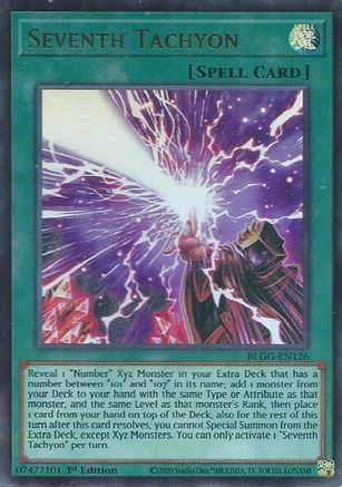 Seventh Tachyon (BLGG-EN126) - Battles of Legend: Glorious Gallery 1st Edition Battles of Legend: Glorious Gallery Yugioh Single  Squirtle Squad Card Shop.