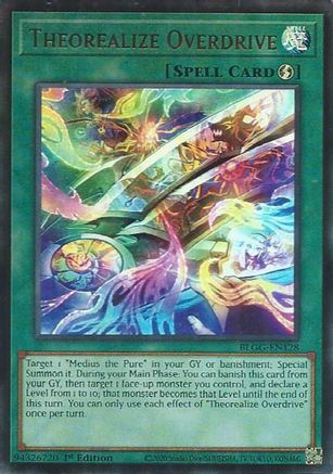 Theorealize Overdrive (BLGG-EN128) - Battles of Legend: Glorious Gallery 1st Edition Battles of Legend: Glorious Gallery Yugioh Single  Squirtle Squad Card Shop.