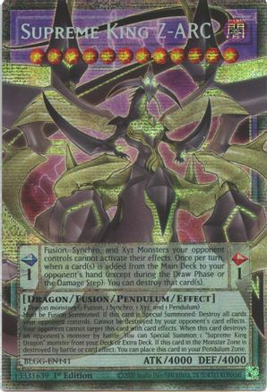 Supreme King Z-ARC (Starlight Rare) (BLGG-EN141) - Battles of Legend: Glorious Gallery 1st Edition Battles of Legend: Glorious Gallery Yugioh Single  Squirtle Squad Card Shop.