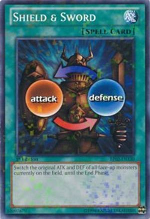 Shield & Sword (Mosaic Rare) (BP02-EN130) - Battle Pack 2: War of the Giants Unlimited Battle Pack 2: War of the Giants Yugioh Single  Squirtle Squad Card Shop.