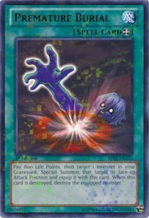 Premature Burial (Mosaic Rare) (BP02-EN135) - Battle Pack 2: War of the Giants Unlimited Battle Pack 2: War of the Giants Yugioh Single  Squirtle Squad Card Shop.