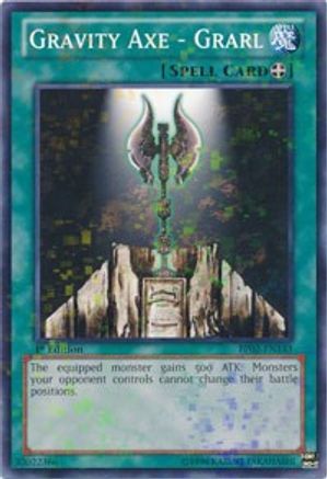 Gravity Axe - Grarl (Mosaic Rare) (BP02-EN143) - Battle Pack 2: War of the Giants Unlimited Battle Pack 2: War of the Giants Yugioh Single  Squirtle Squad Card Shop.