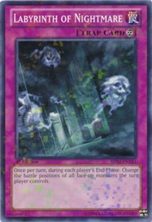 Labyrinth of Nightmare (Mosaic Rare) (BP02-EN183) - Battle Pack 2: War of the Giants 1st Edition Battle Pack 2: War of the Giants Yugioh Single  Squirtle Squad Card Shop.